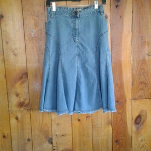 Faded Glory plus size stretch denim skirt